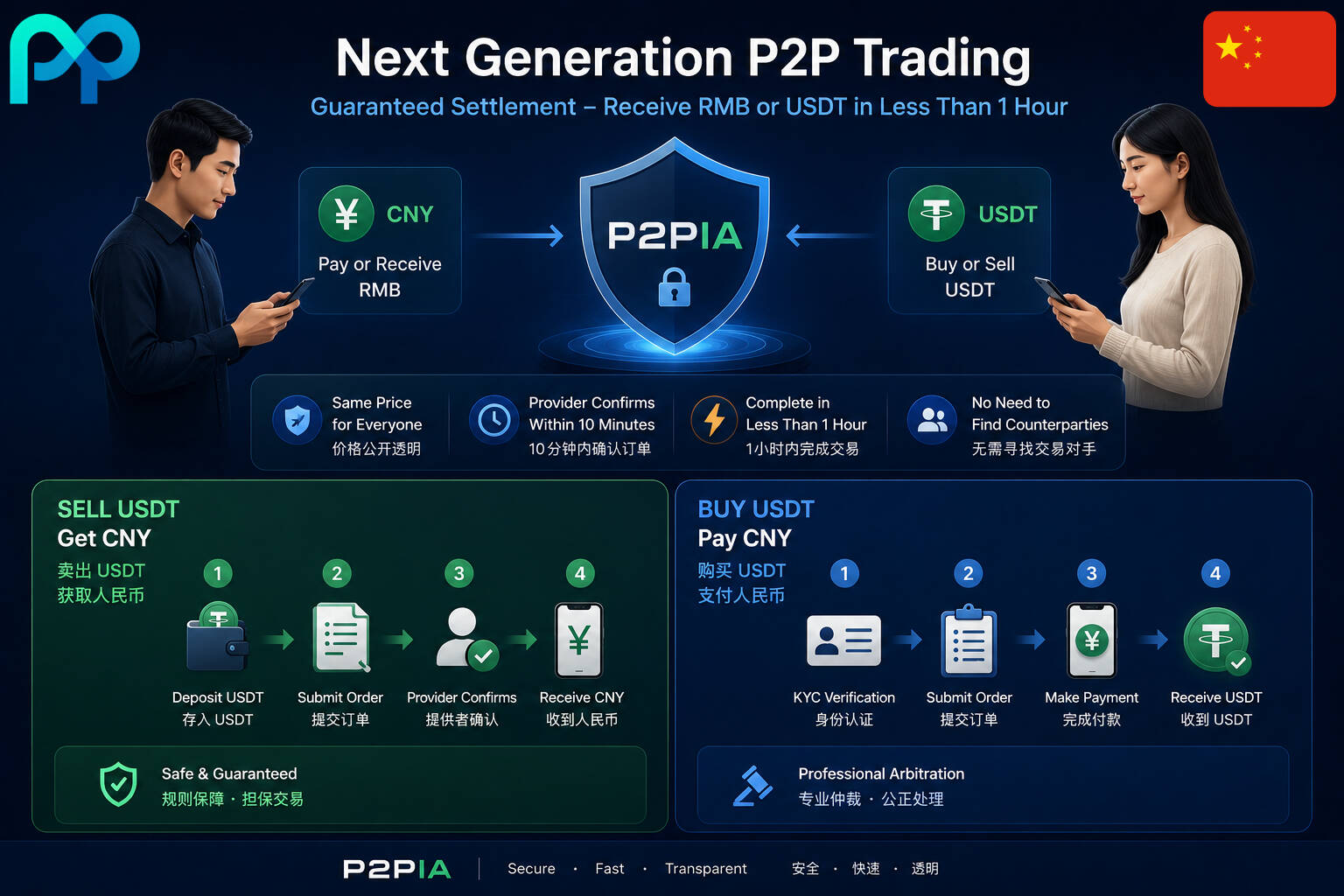 面向初学者的中国半中心化 USDT/CNY 点对点（P2P）交易：操作指南与运作逻辑